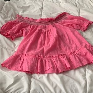 Banjanan Pink off the shoulder top
